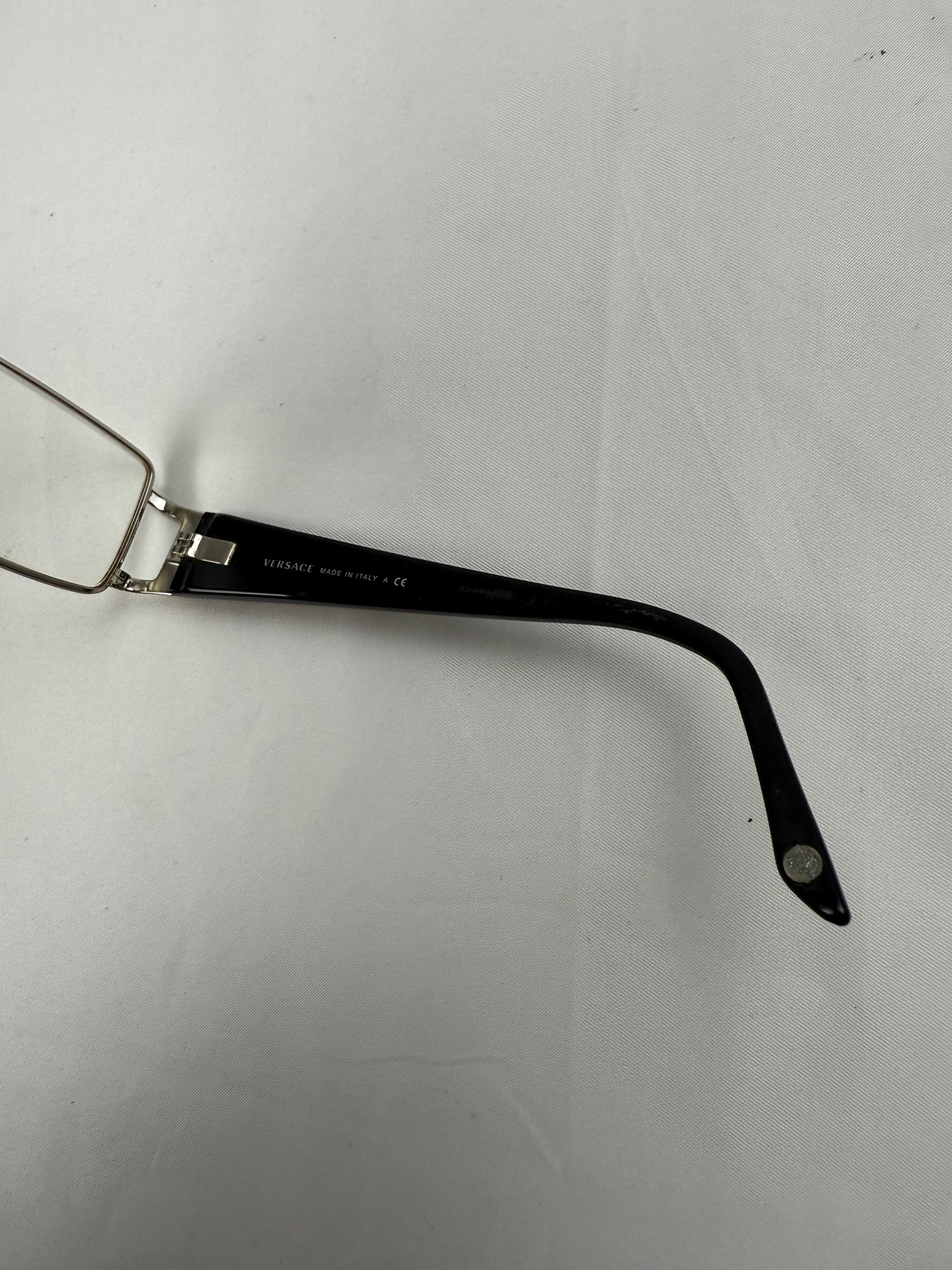 Black 2000s logo office glasses (with prescription)