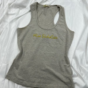 Beige cotton tank top (M)