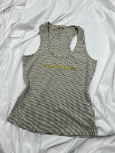 Beige cotton tank top (M)