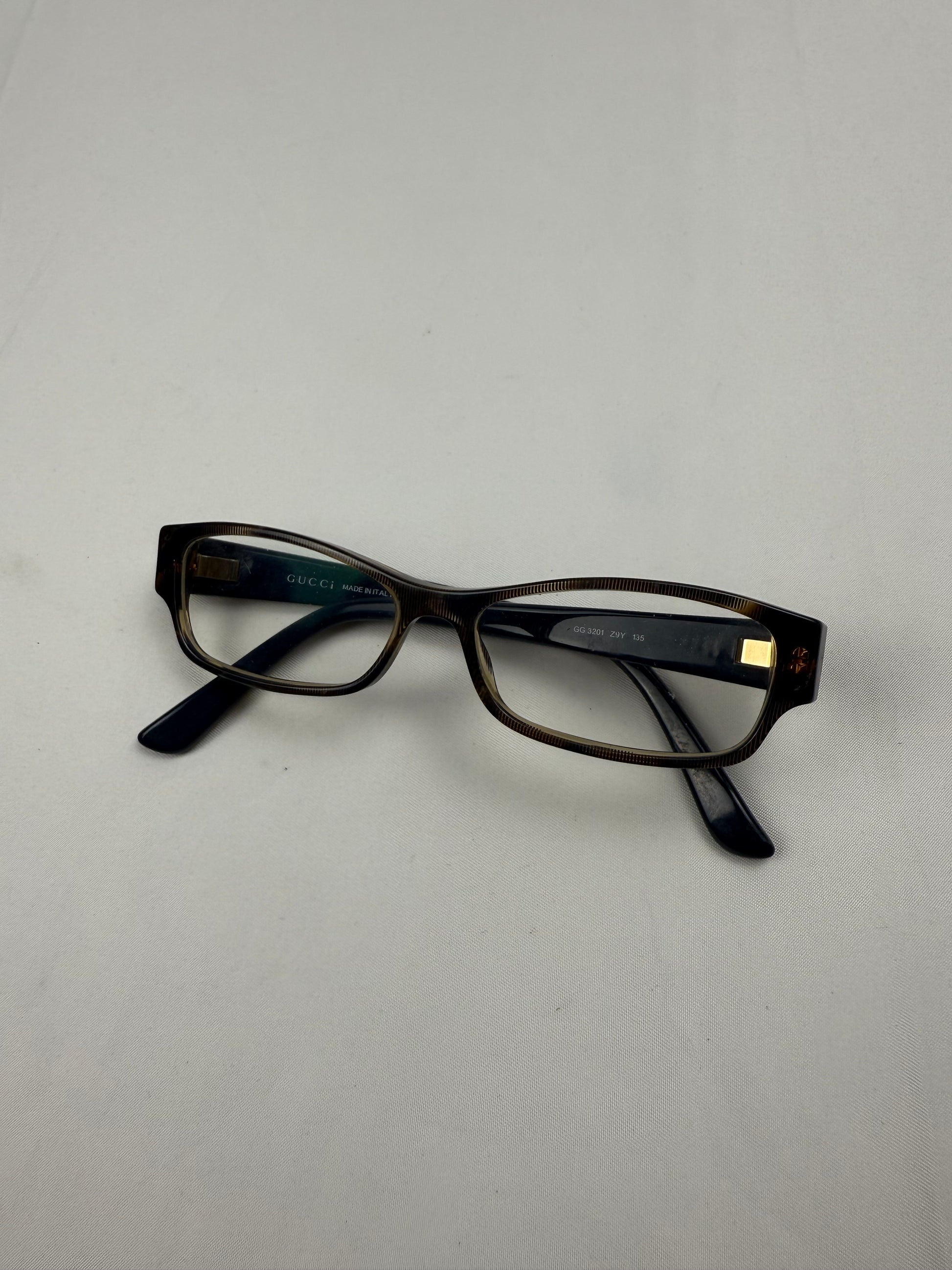 Black 2000s logo office glasses (no prescription)