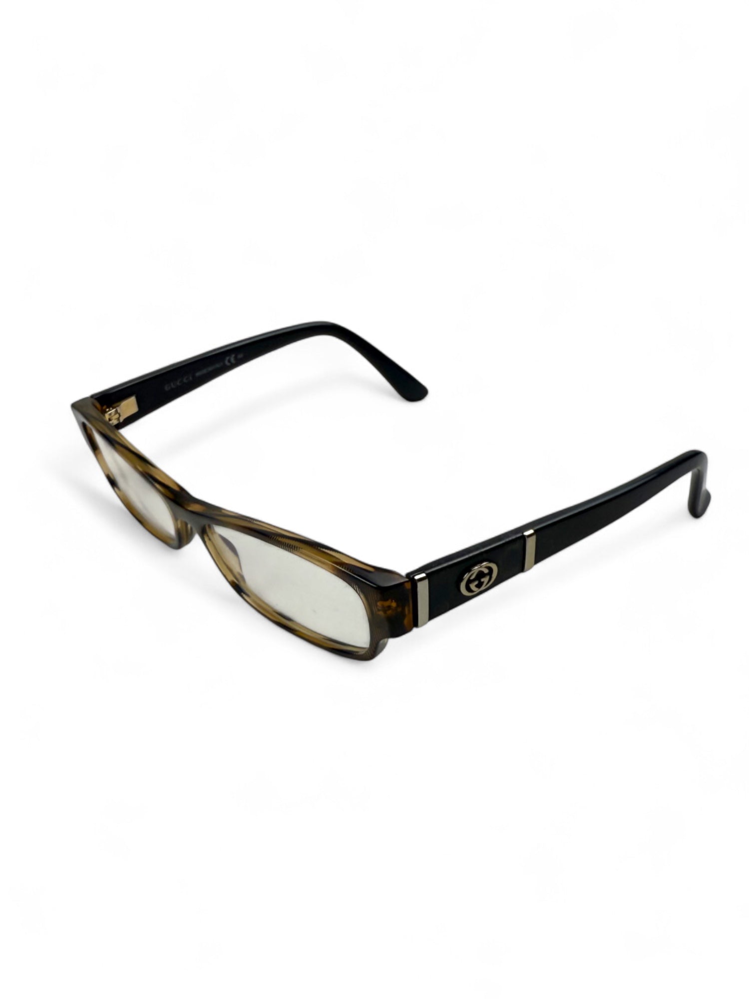 Black 2000s logo office glasses (no prescription)