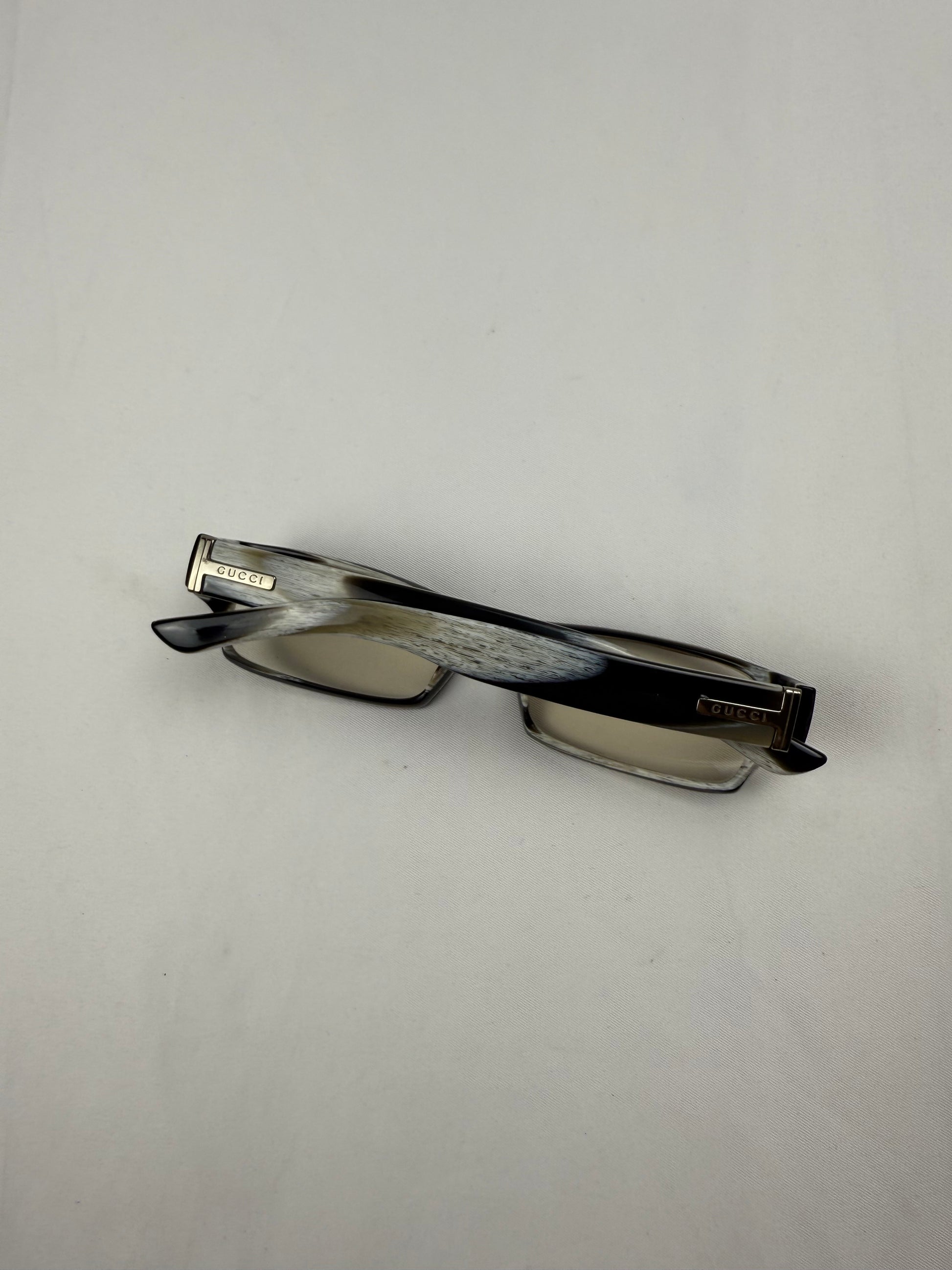 Black 2000s logo office glasses (no prescription)