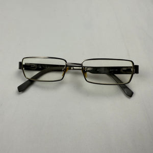 Silver 2000s G logo office glasses (no prescription)