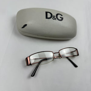 Gold 2000s logo office glasses (no prescription)