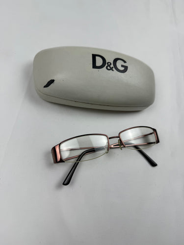 Gold 2000s logo office glasses (no prescription)