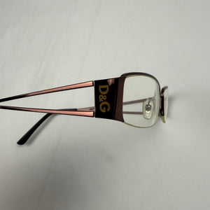 Gold 2000s logo office glasses (no prescription)