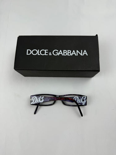 Purple 2000s logo office glasses