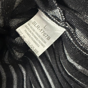 Black ribbed tight fit wrap cardigan  jumper (M/L)