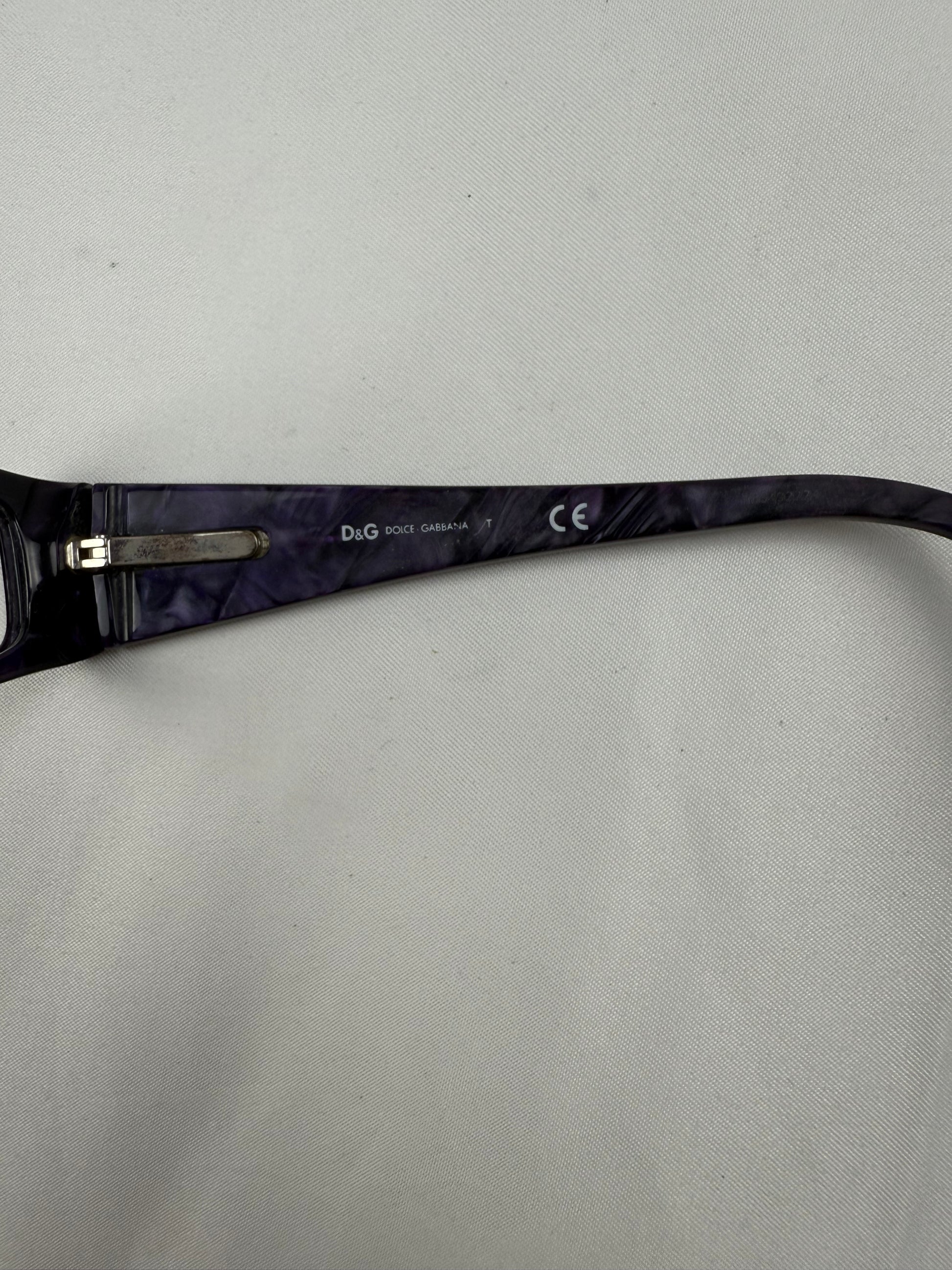 Purple 2000s logo office glasses
