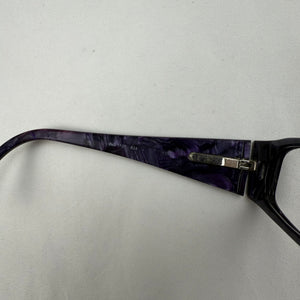 Purple 2000s logo office glasses