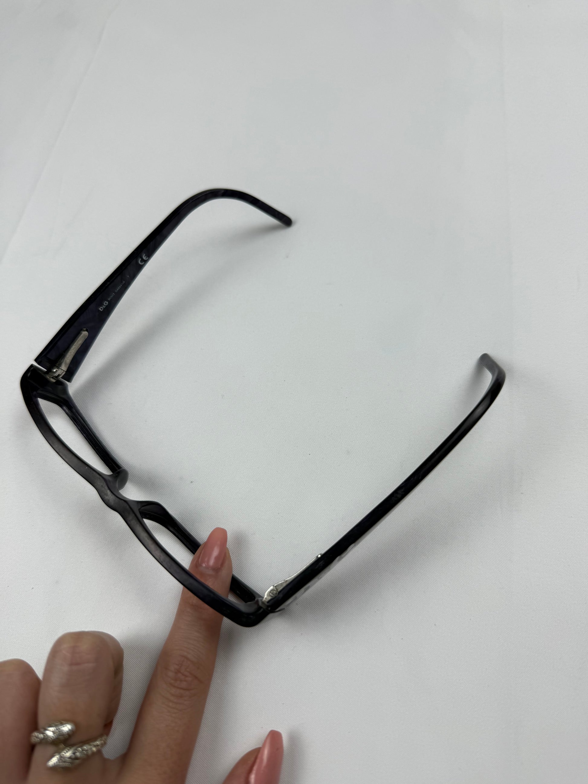 Purple 2000s logo office glasses