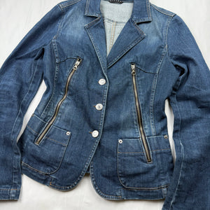 Blue denim office jacket (M)