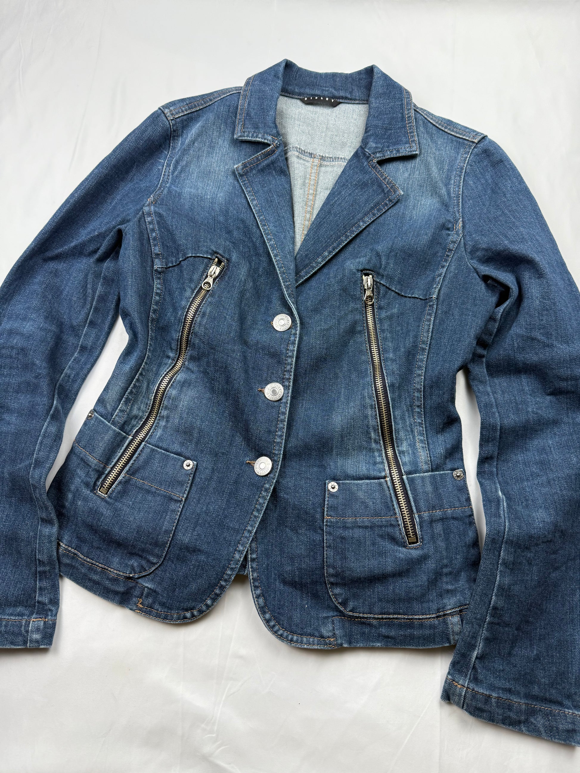 Blue denim office jacket (M)