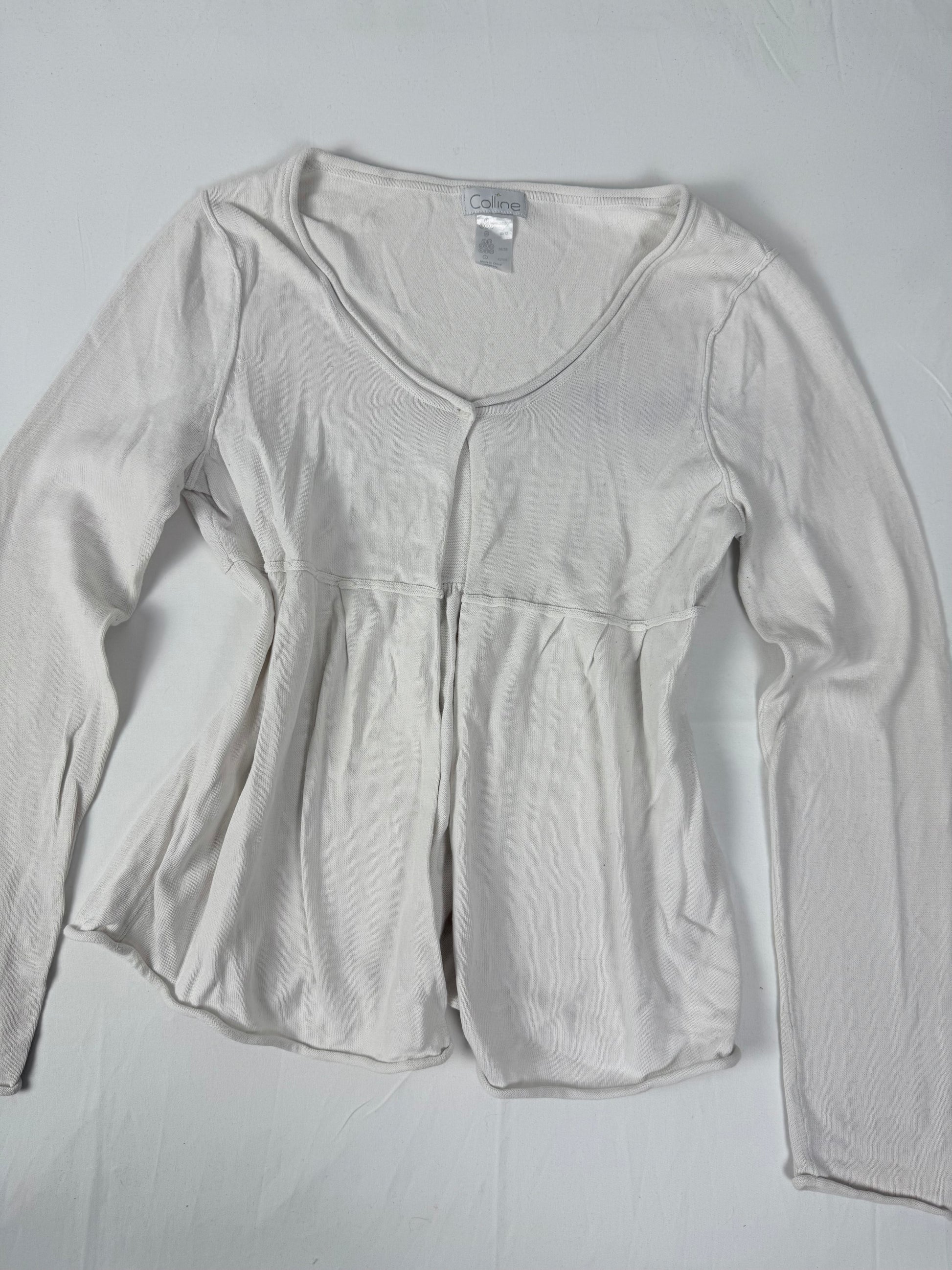 White cotton cardigan  jumper (M/L)