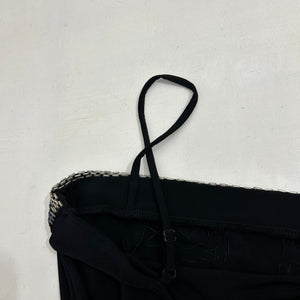 Black sequins & pearls cami top (S/M)