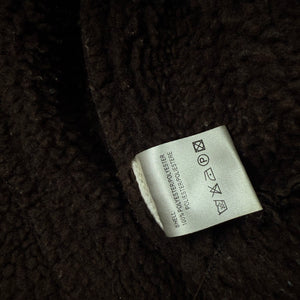 Bown suede inside fur hooded winter jacket (S/M)