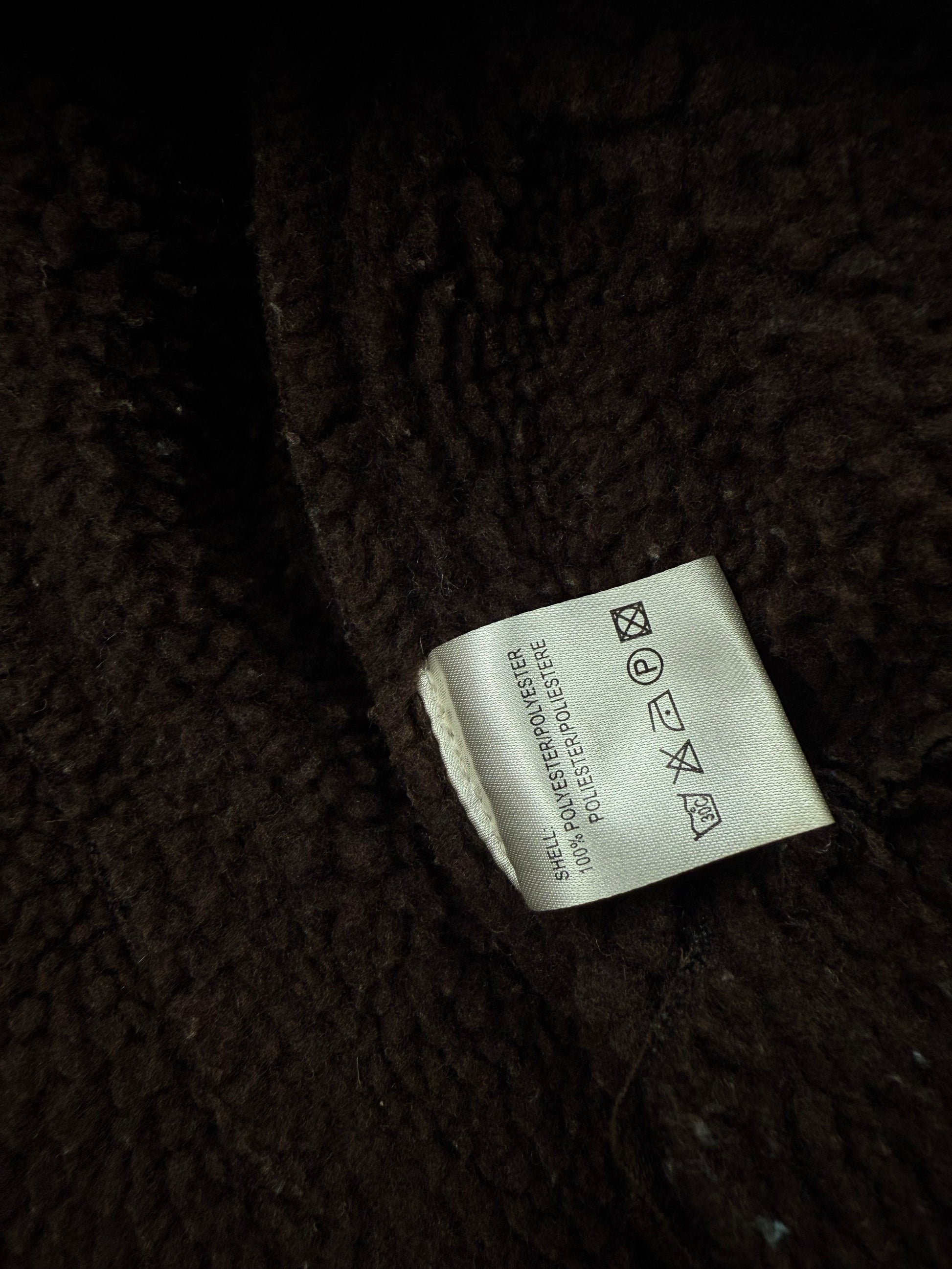 Bown suede inside fur hooded winter jacket (S/M)