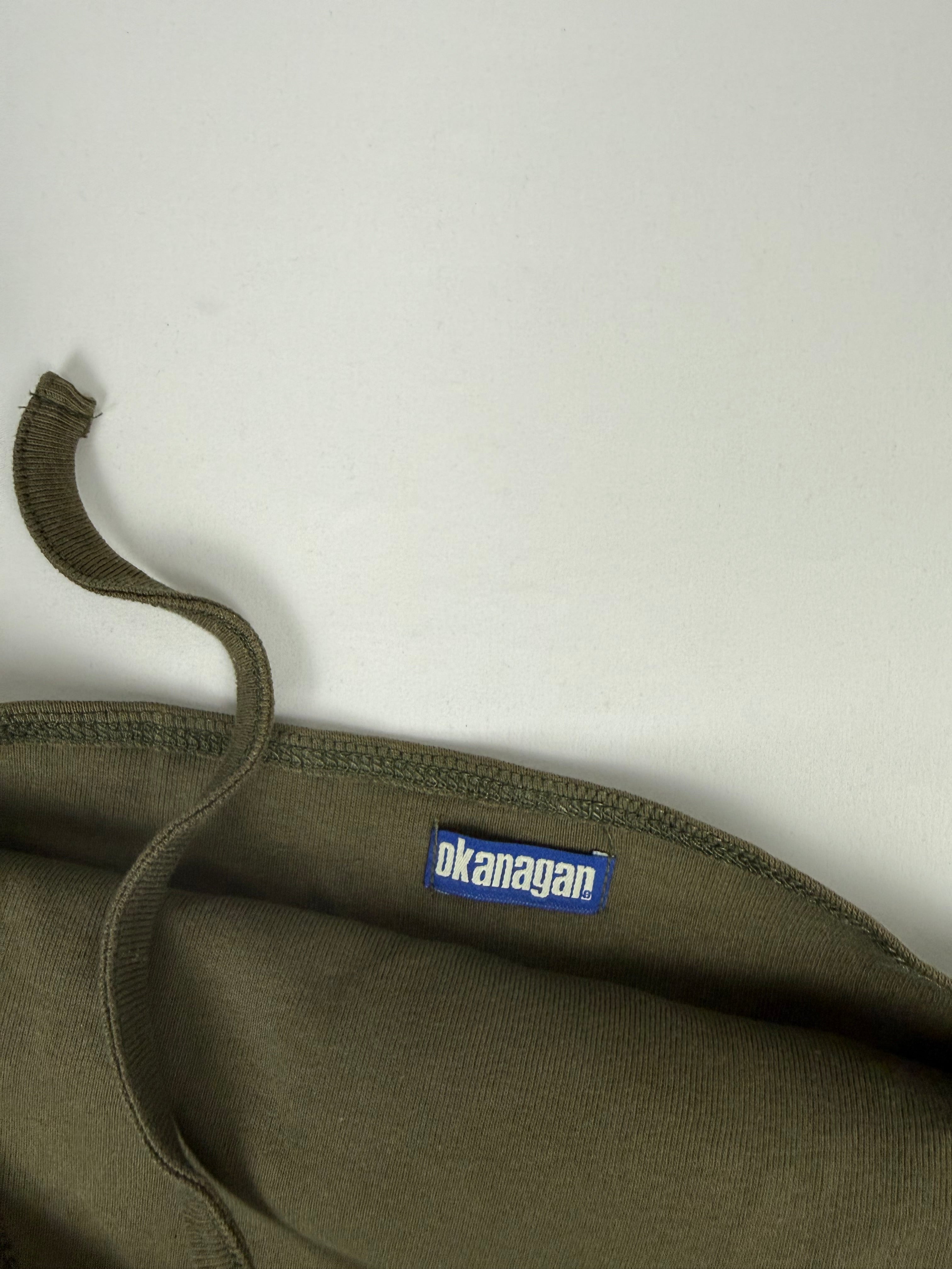 Khaki cotton halter top (S)