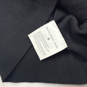 Black golden velvet zip up tight fit jacket (S)