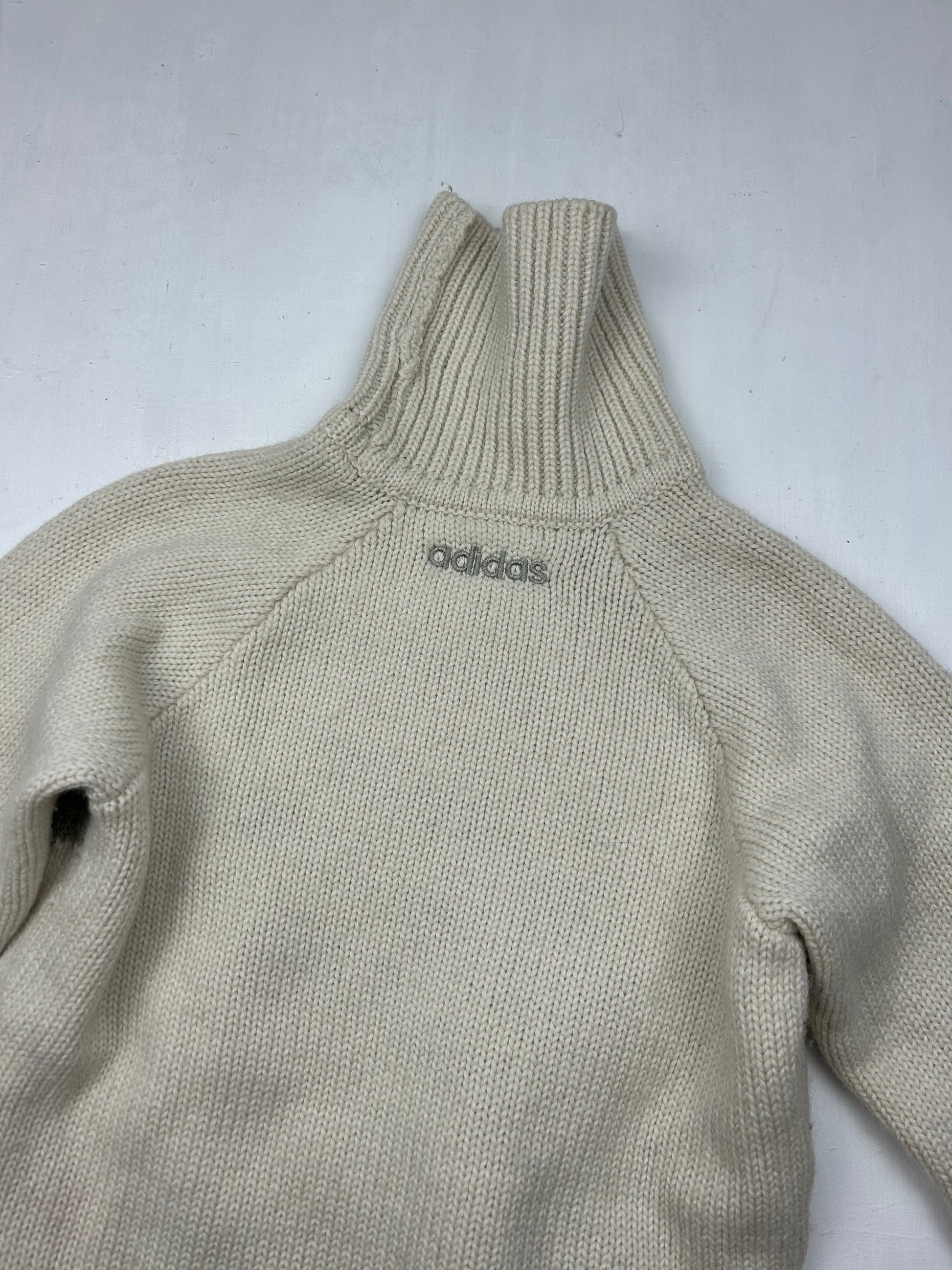 Beige turtleneck jumper (S)