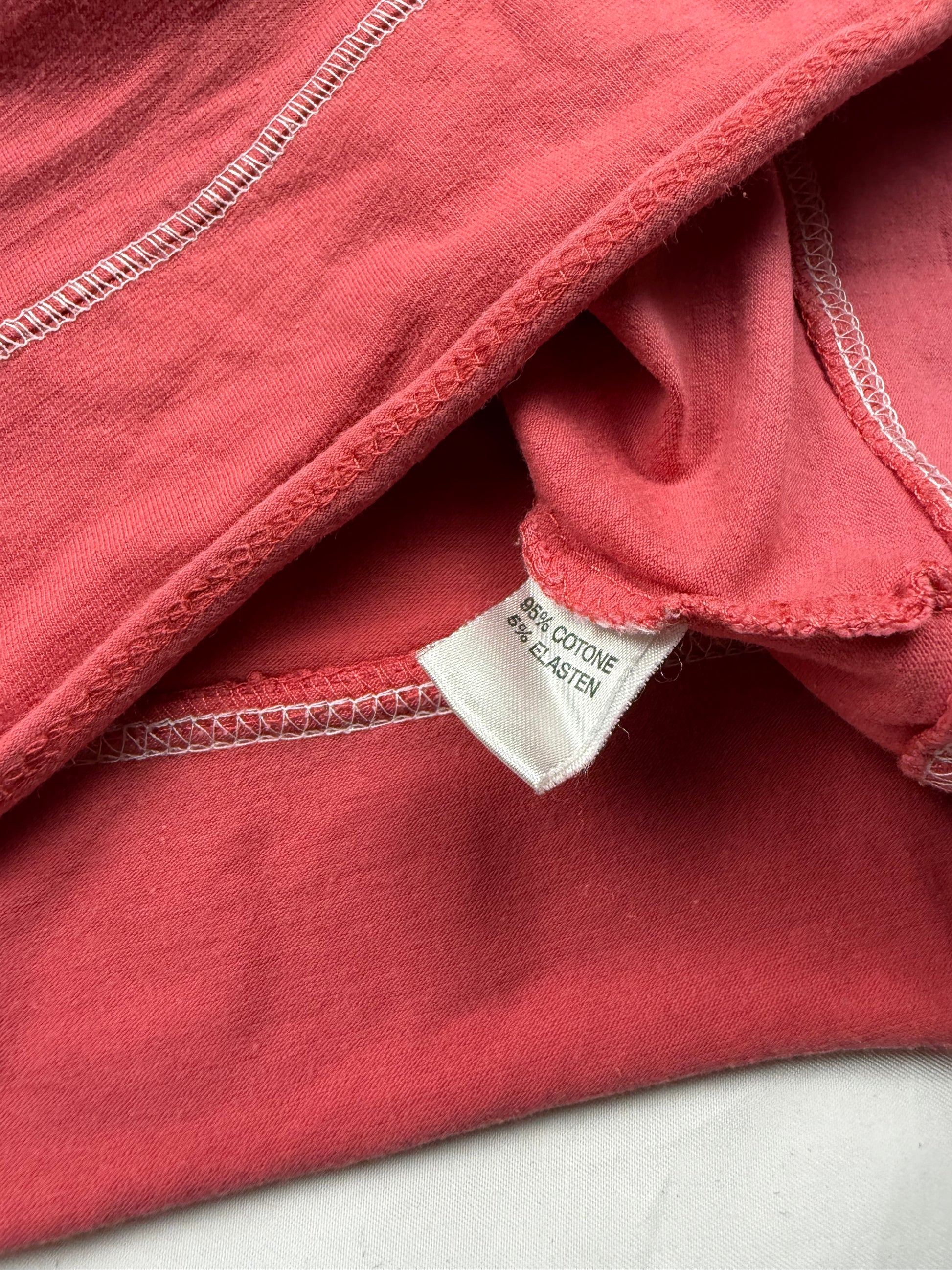 Red 100% cotton tight fit hoodie (S)