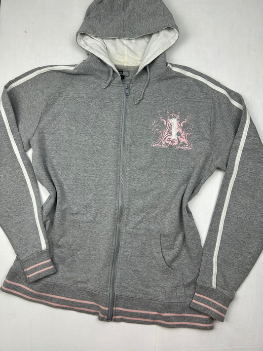 Grey zip up hoodie (XL)