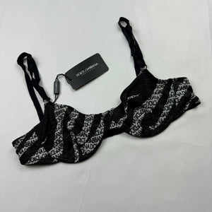 Black zebra lycra brand new bra