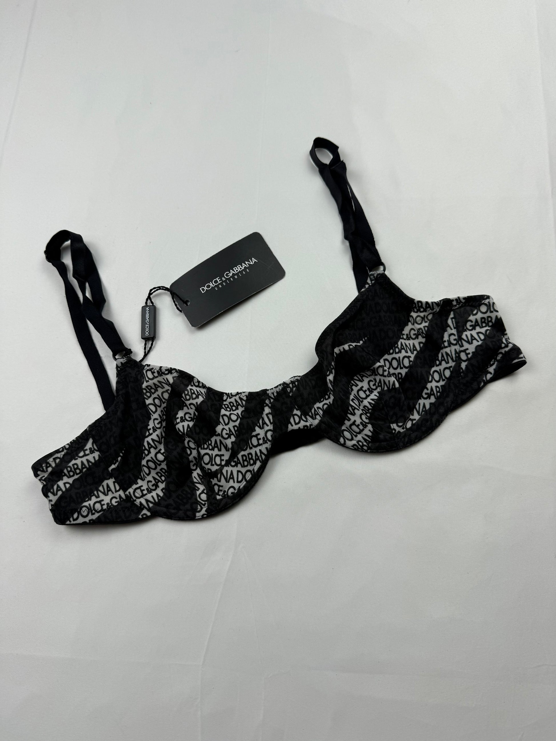 Black zebra lycra brand new bra
