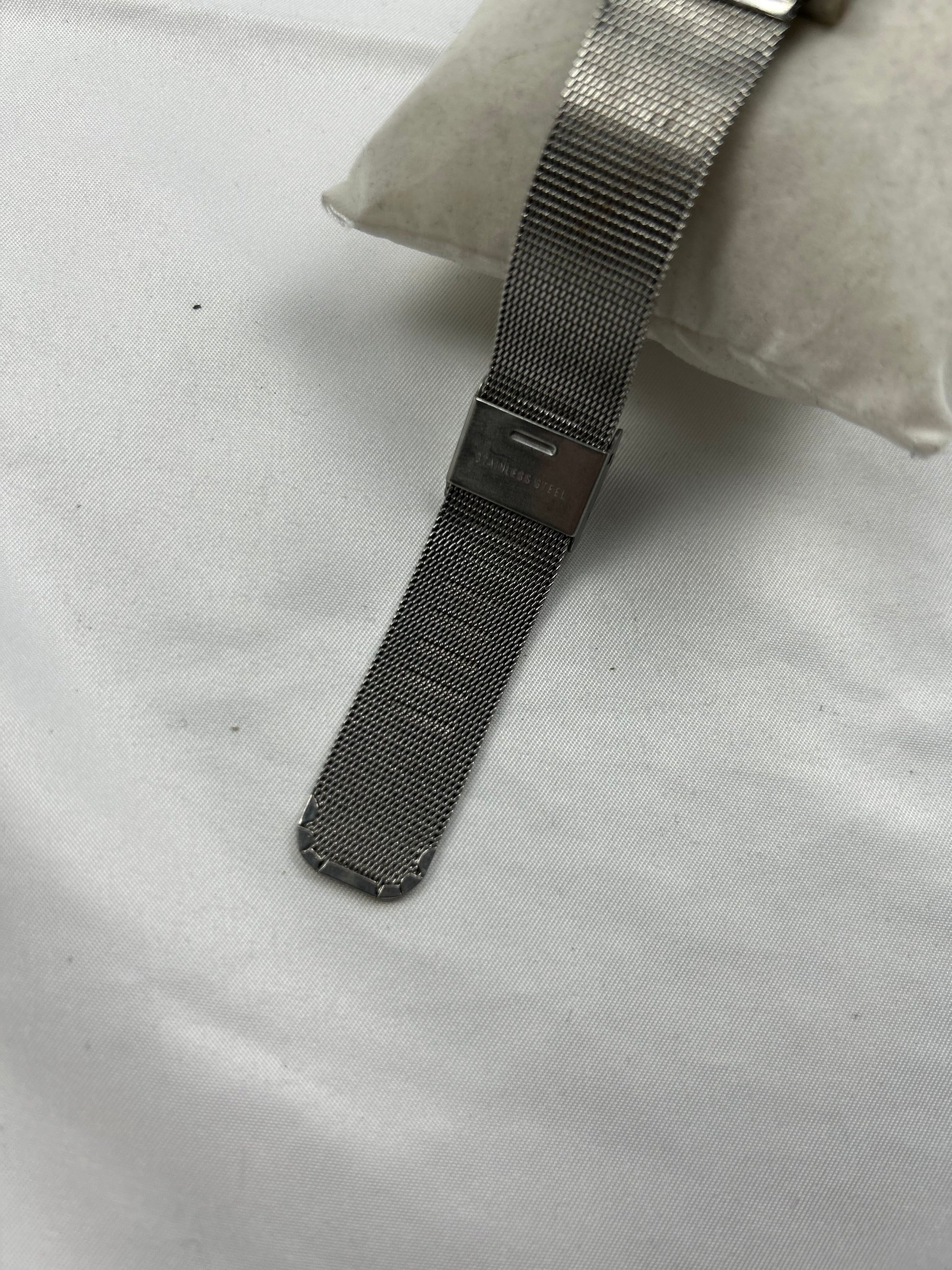 Vintage stainless steel silver jewelry watch
