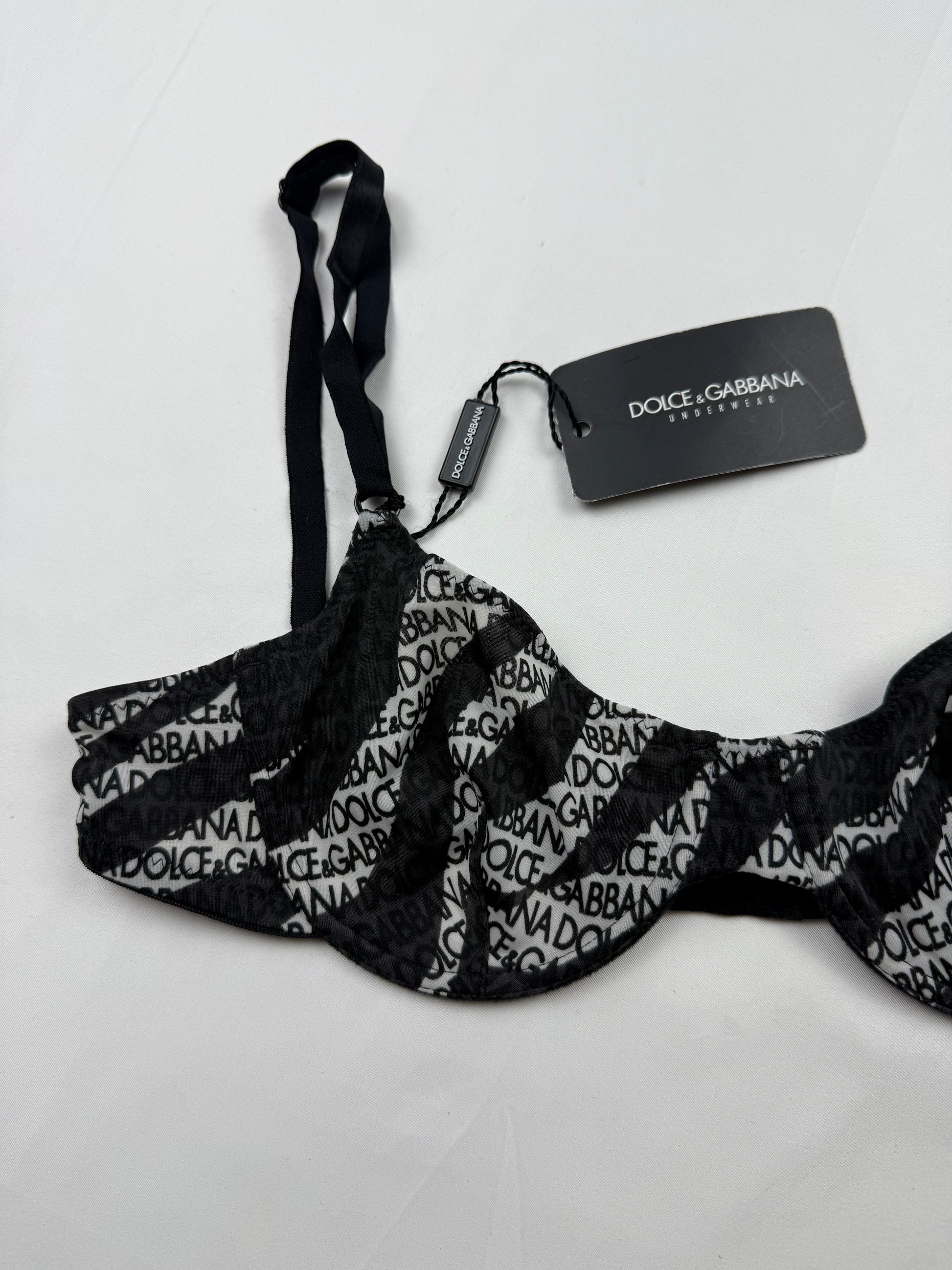 Black zebra lycra brand new bra