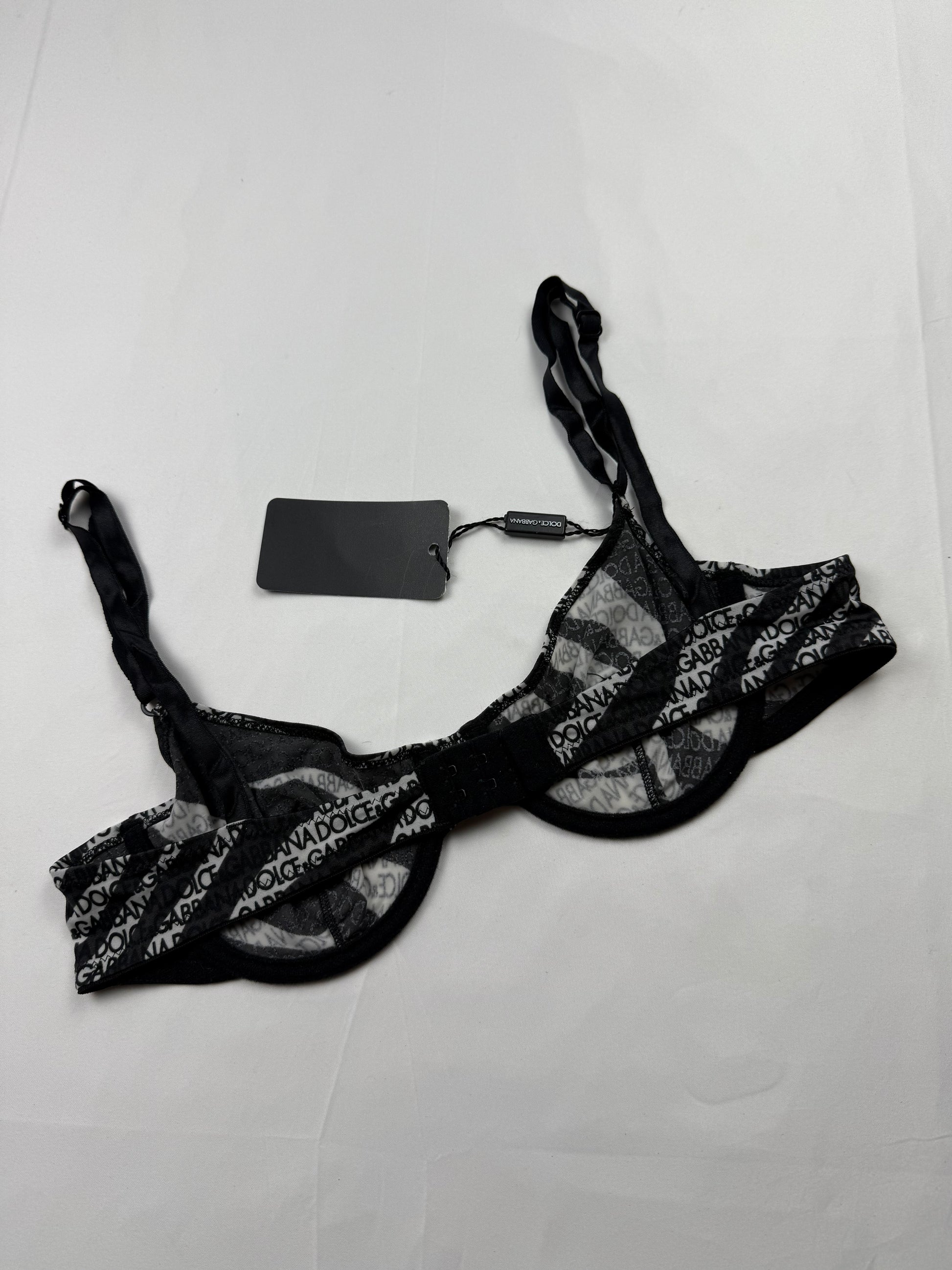 Black zebra lycra brand new bra