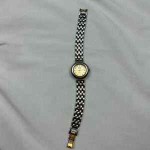 Vintage silver inox bracelet watch jewelry