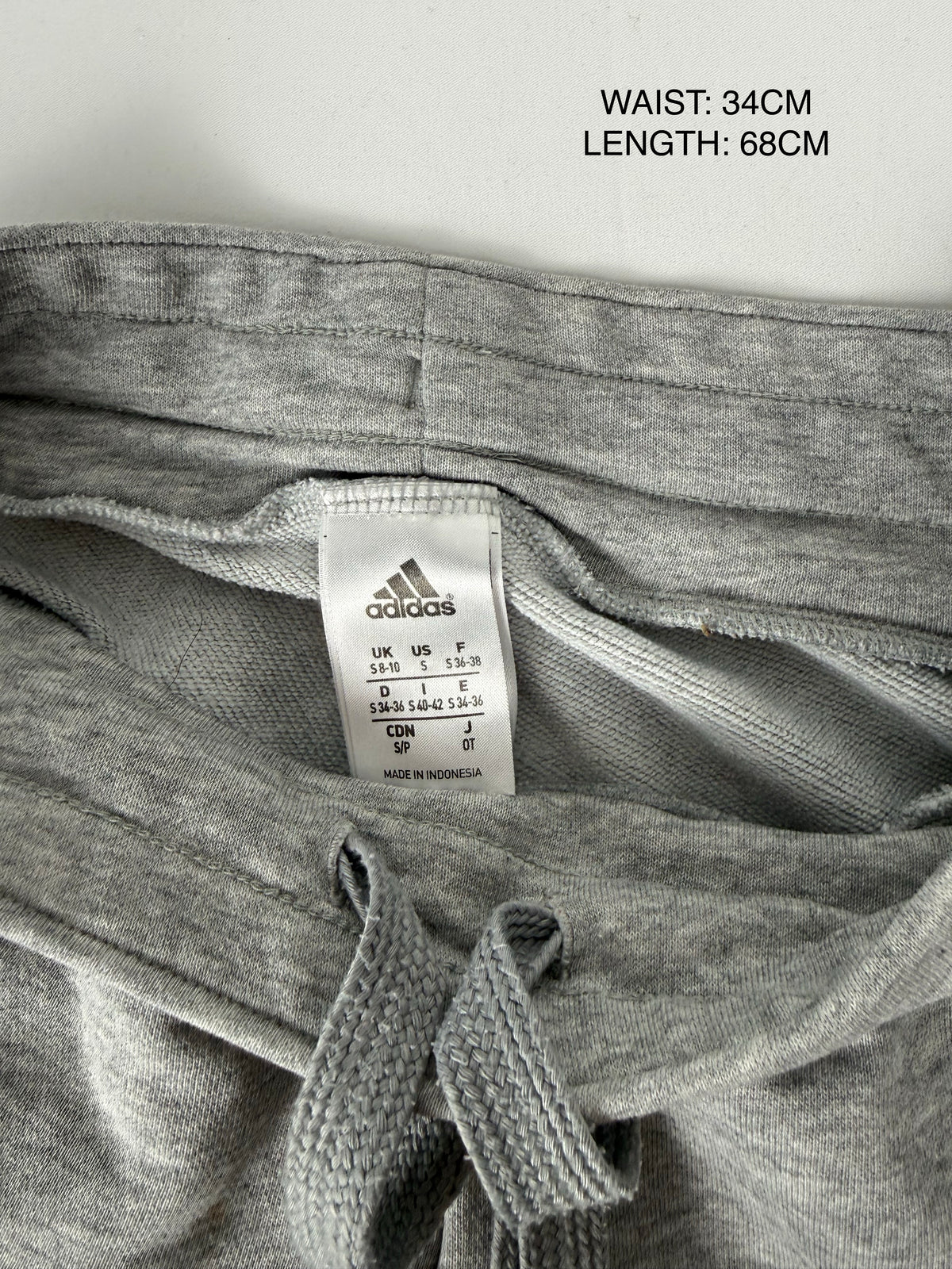 Grey & pink cotton low rise capri pants (S)