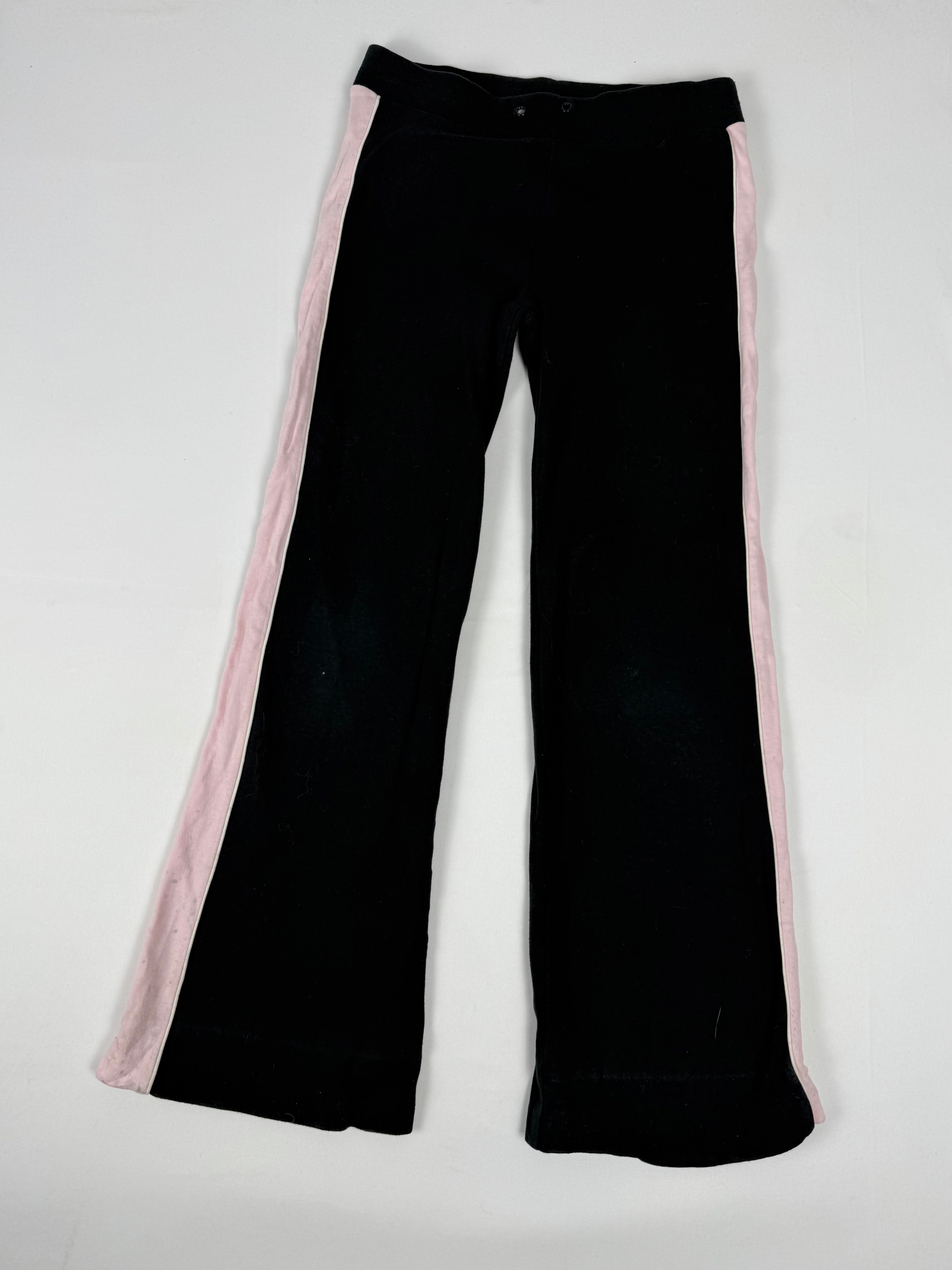 Black & pink low rise joggers pants (XS)