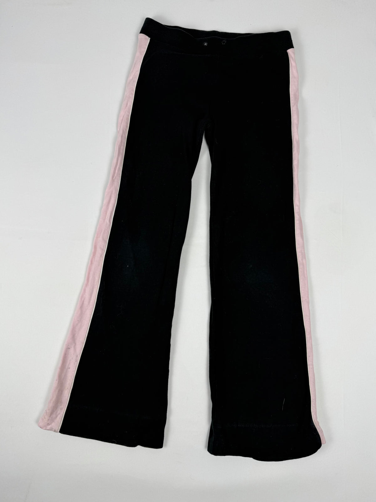 Black & pink low rise joggers pants (XS)