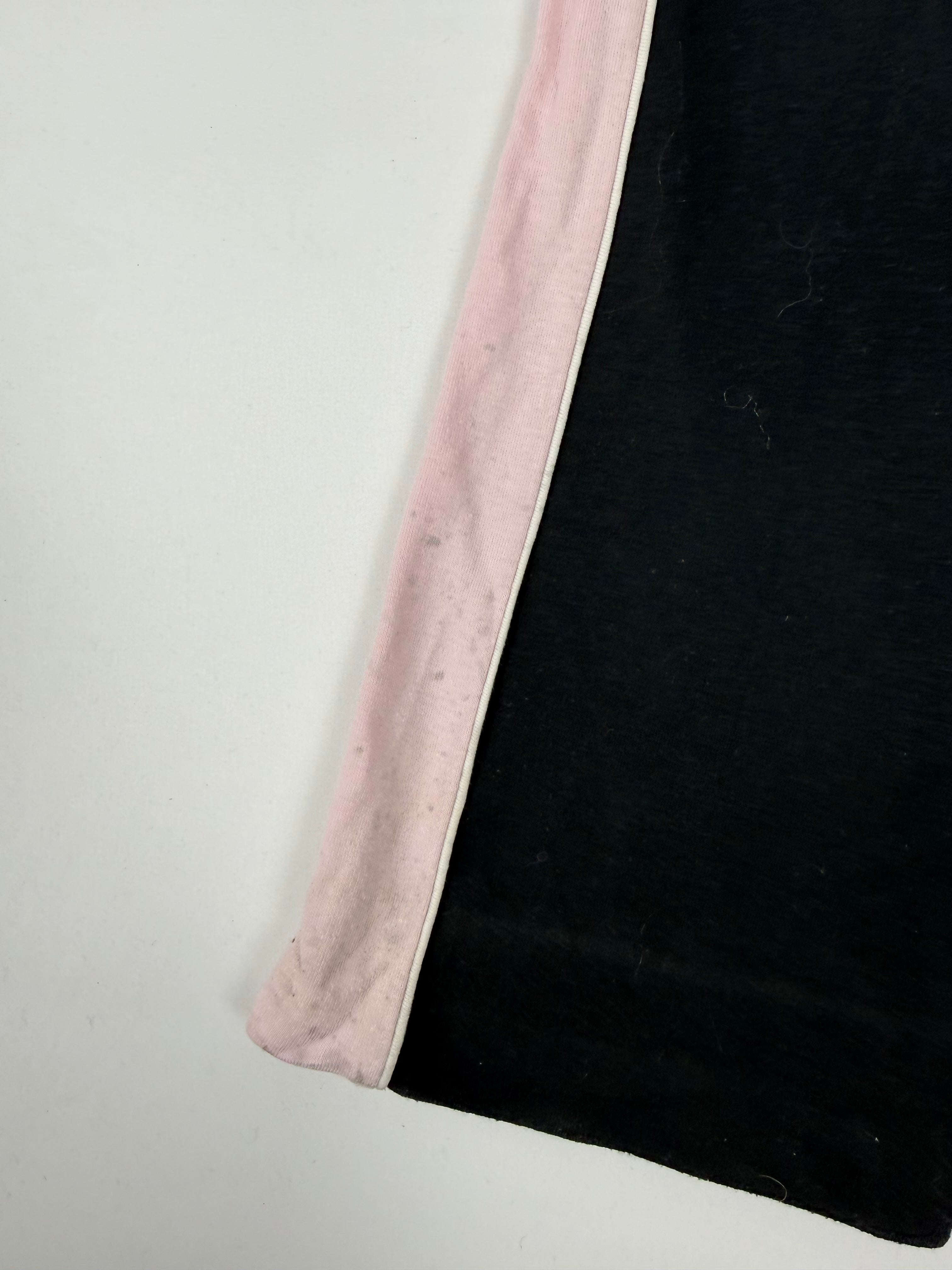 Black & pink low rise joggers pants (XS)
