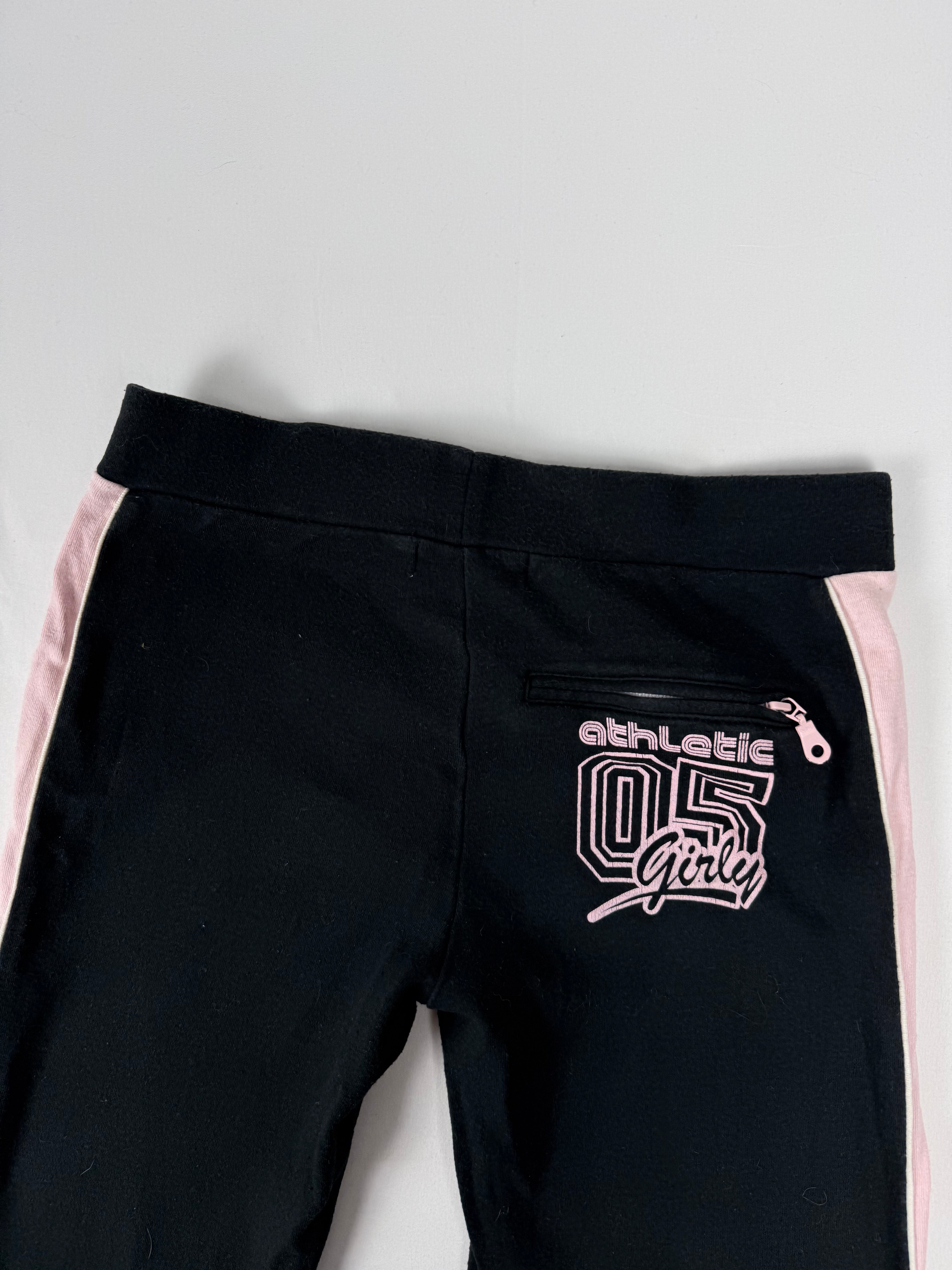 Black & pink low rise joggers pants (XS)