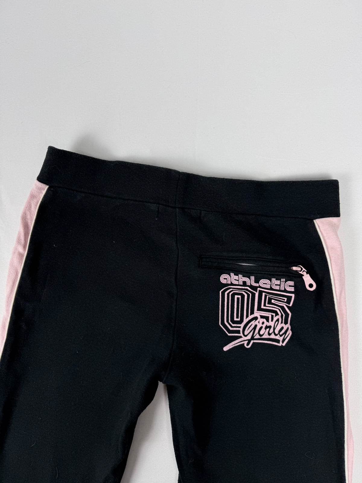 Black & pink low rise joggers pants (XS)