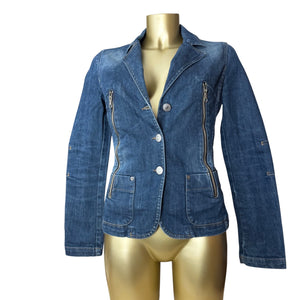 Blue denim office jacket (M)