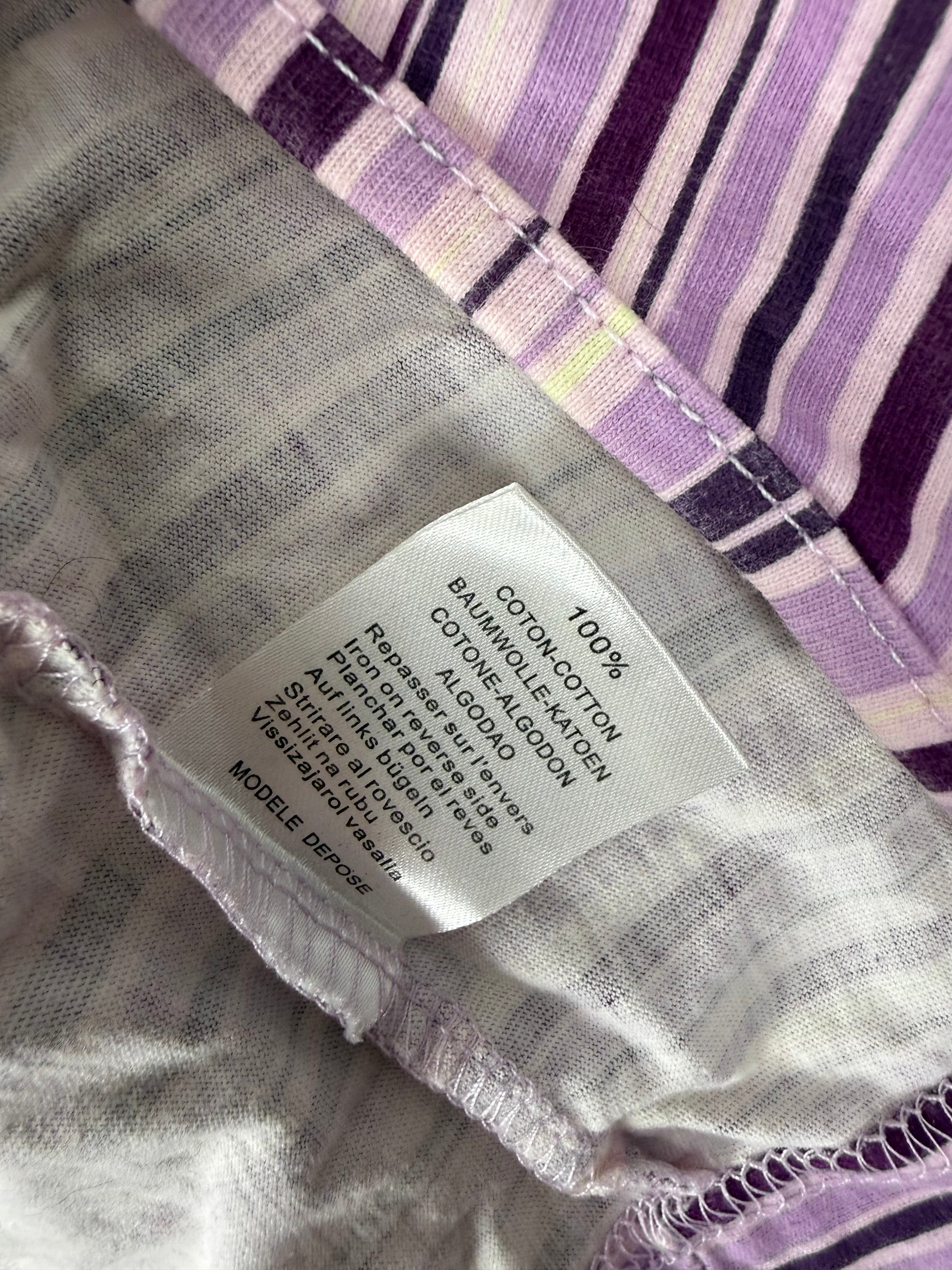 Lilac striped tie up bolero (M)