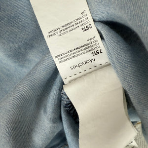 Grey denim hooded  zip up jacket (M)