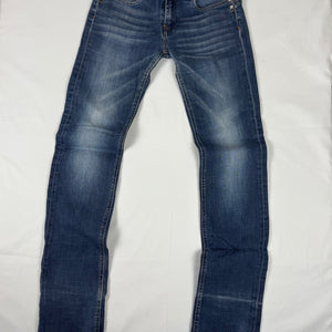 Navy blue denim low rise skinny pants (S)