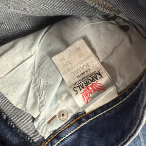 Navy blue denim low rise skinny pants (S)