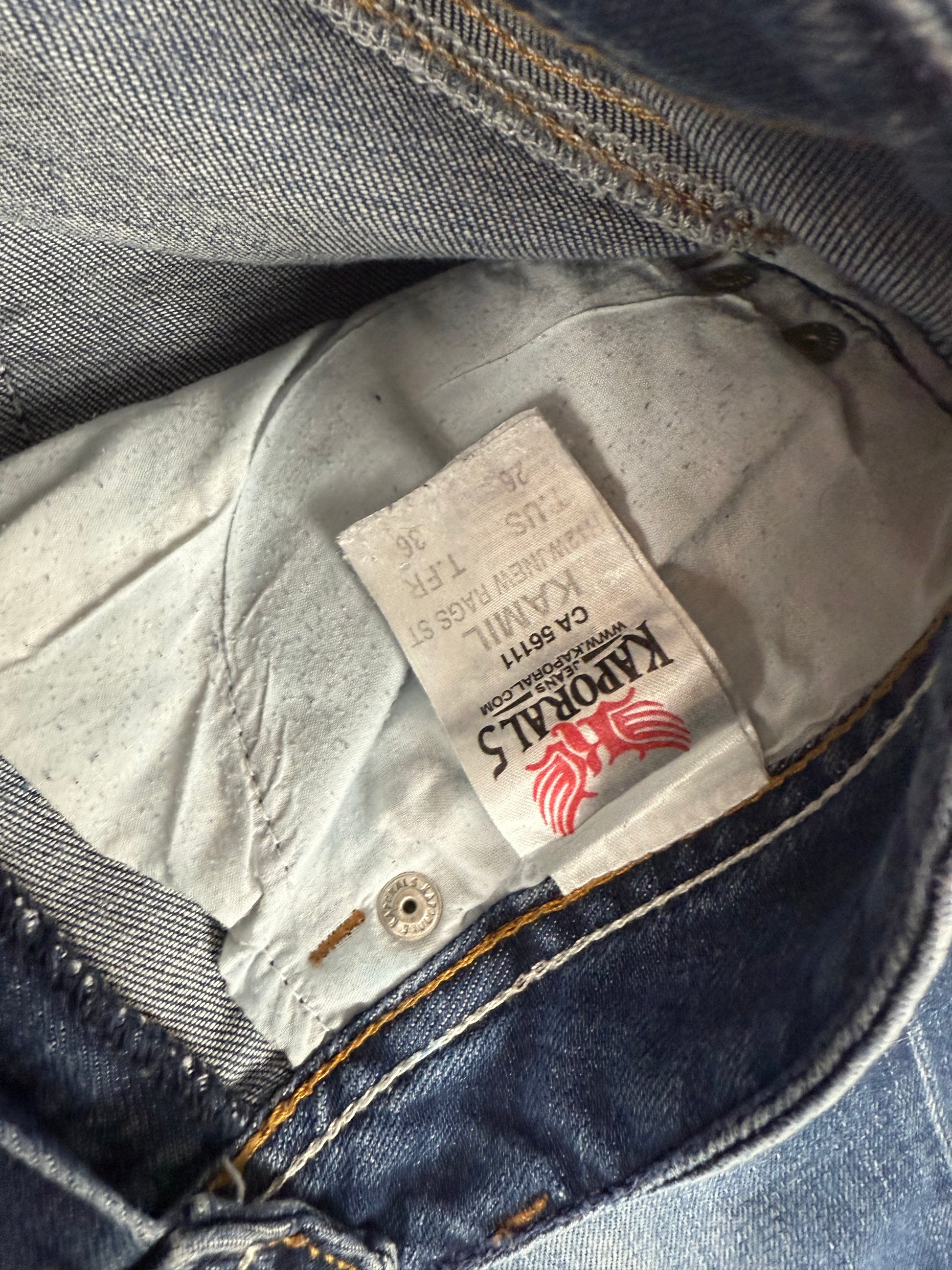 Navy blue denim low rise skinny pants (S)