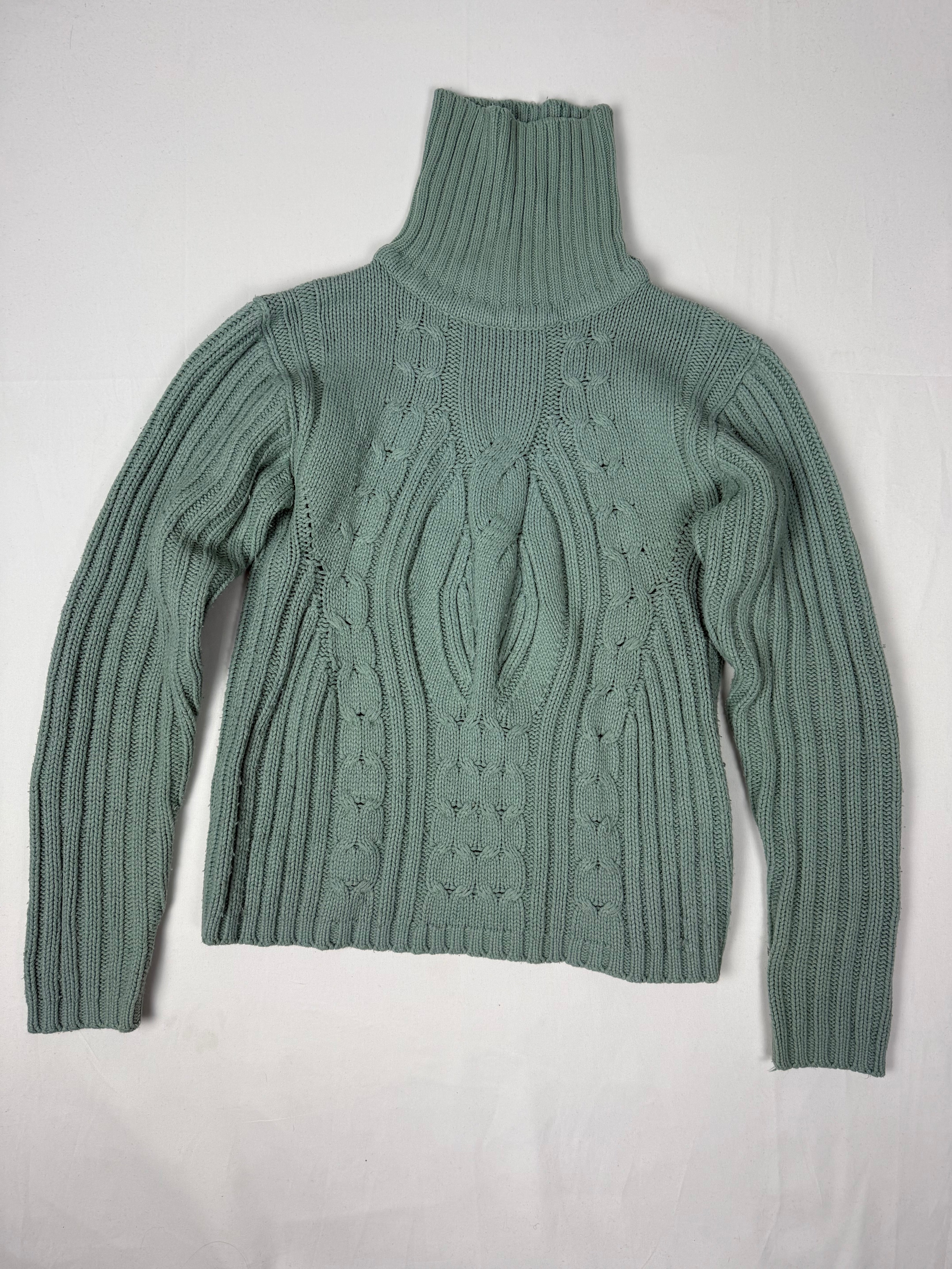 Blue turtleneck jumper (M)