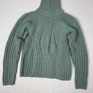 Blue turtleneck jumper (M)