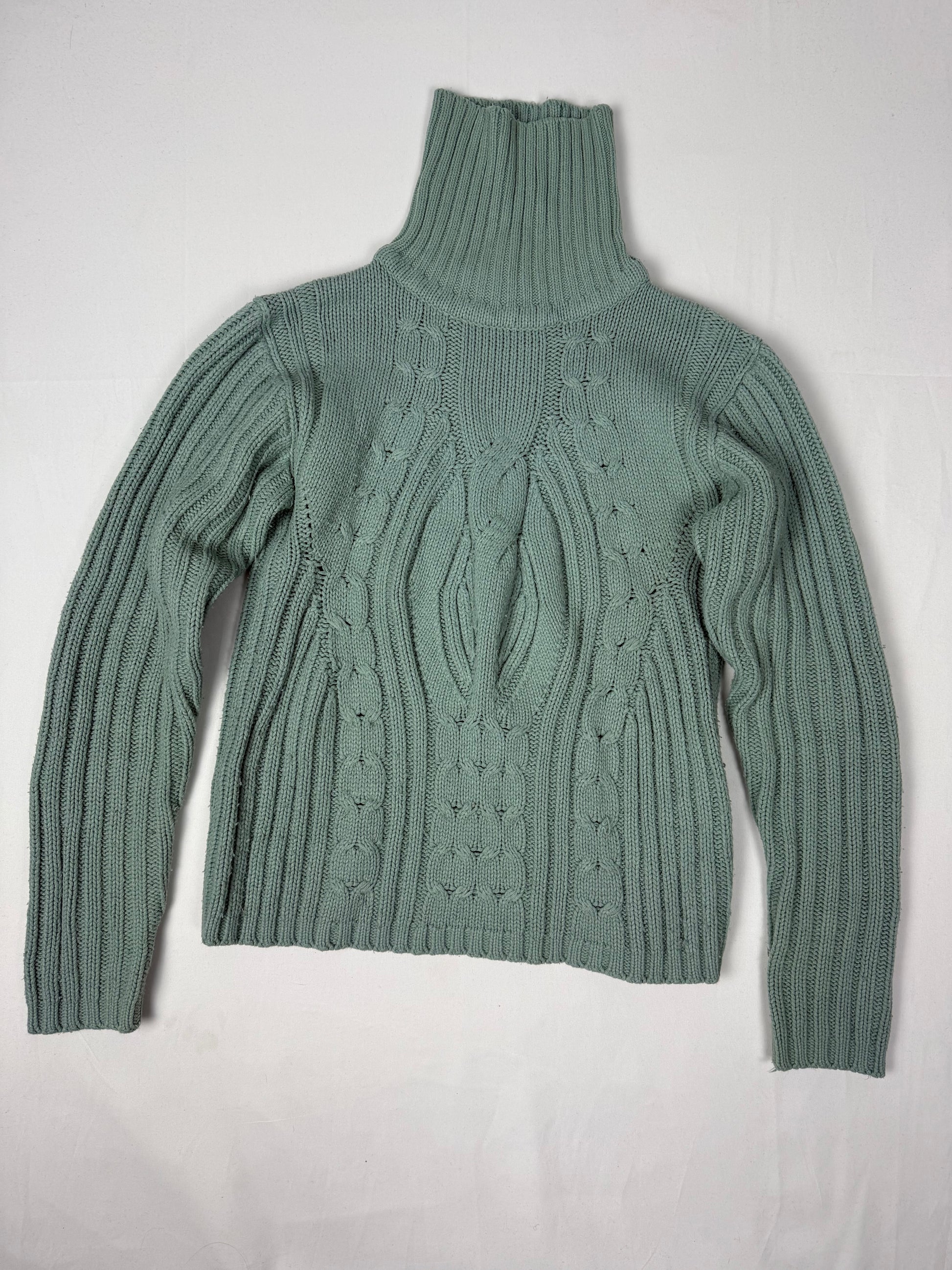 Blue turtleneck jumper (M)