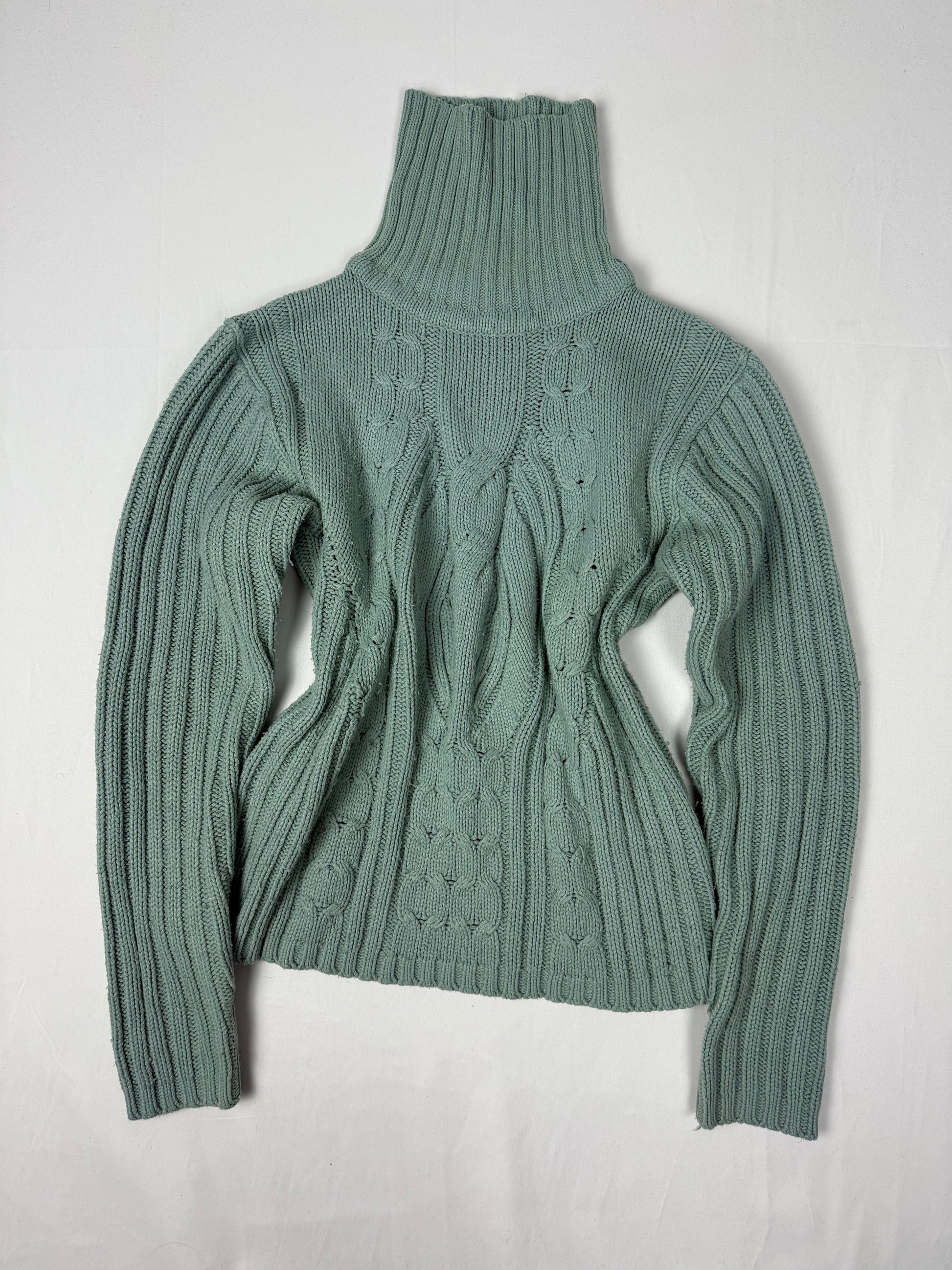 Blue turtleneck jumper (M)