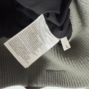 Beige check print zip up biker jacket (M/L)