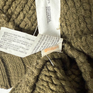 Khaki hooded jumper (S/M)